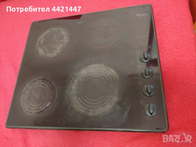 Продавам употребяван стъклокерамичен плот за вграждане