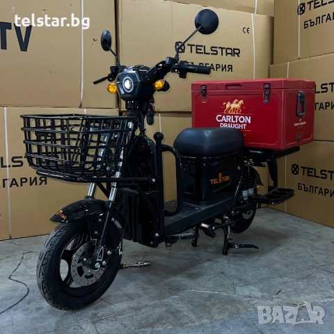 Електрически карго скутер TANK CARGO TELSTAR 3000W 23Ah Нов модел 2025 с EU сертификат, високопроизв