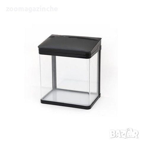 Стъклен аквариум за риби 12л с филтър, осветление и капак 