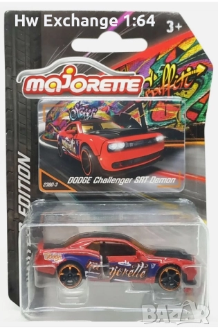 Majorette: Dodge Challenger SRT Demon  Series 11 Graffiti Art