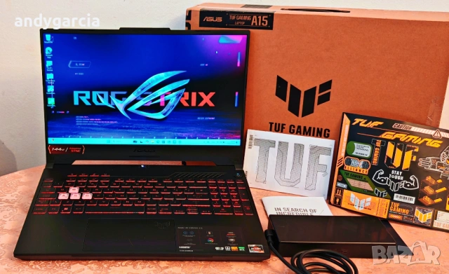AMD Ryzen 7 7435HS/NVidia RTX 4060 8GB/16GB RAM/512GB SSD/15.6 IPS 144hz/ASUS TUF F15 gaming геймър