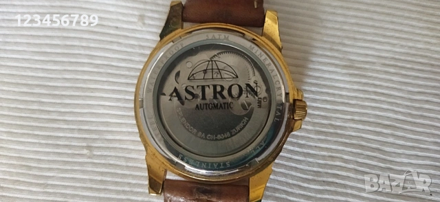 Автоматичен Швейцарски часовик,отлично работещ,кожена каишка, снимка 3 - Мъжки - 53578475