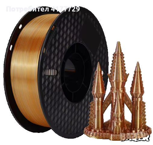 *НОВО* 3Цветен ПЛА Силк Филамент / Tricolor Silk PLA Filament FDM, снимка 5 - Друга електроника - 46710020