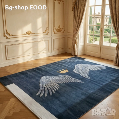 Модерен килим 120x160 см, 3D ефект, геометричен, неплъзгащ се, снимка 6 - Килими - 53932616