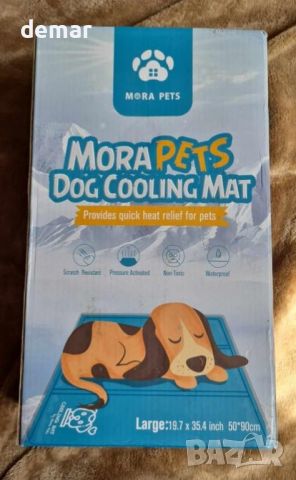Охлаждаща подложка за легло за кучета, нетоксичен гел, самоохлаждаща се, голяма 90 x 50 cm L, снимка 8 - За кучета - 45686655