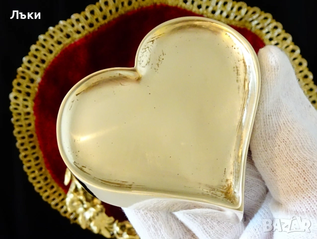 Бронзова кутия за бижута Сърце. , снимка 6 - Антикварни и старинни предмети - 53405081