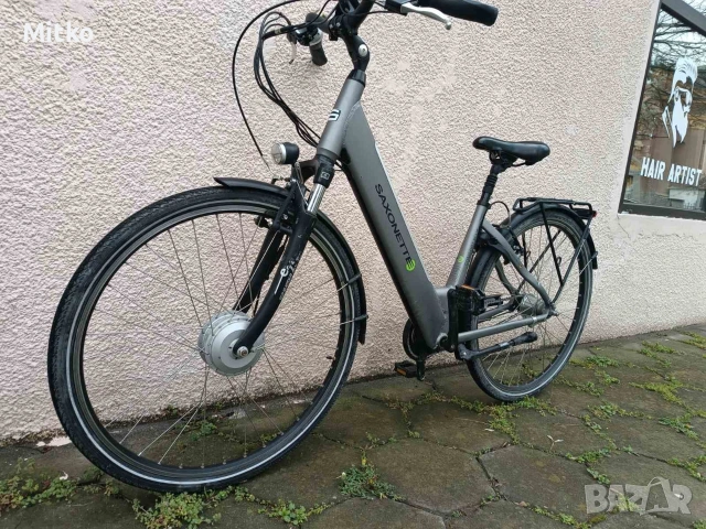 нов 28 цола електрически алуминиев велосипед на 150 км неразличим от нов внос от Германия , снимка 5 - Велосипеди - 53965659