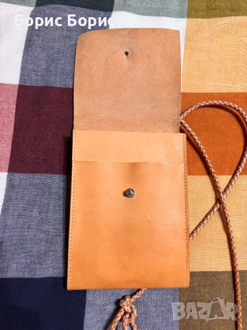 кожена чанта Lapoporter за телефон, снимка 4 - Чанти - 51921880