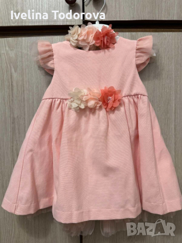 Официална бебешка рокля Точици