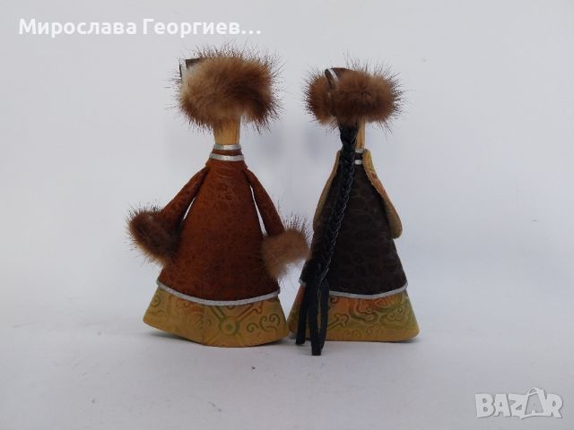 Винтидж кожени куклички от СССР, ръчна изработка, снимка 3 - Други ценни предмети - 45476812