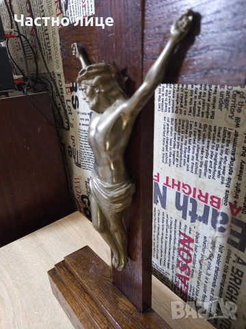 Старо разпятие/Кръст, снимка 3 - Антикварни и старинни предмети - 54191633