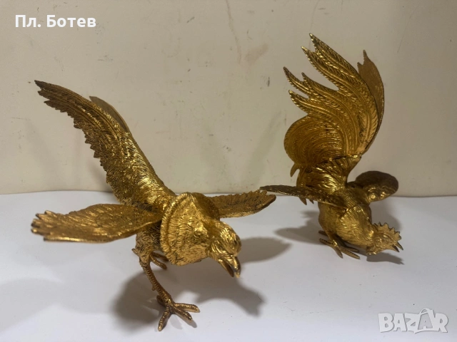 Стари бронзови фигури с позлата, снимка 5 - Декорация за дома - 53945647