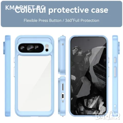 Google Pixel 9 Pro XL Colorful TPU Калъф и Протектор, снимка 3 - Калъфи, кейсове - 49130167