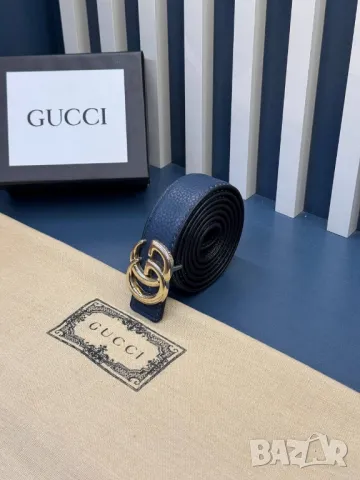 колани от естествена кожа в кутия gucci 3см, снимка 4 - Колани - 50406919