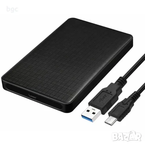 Кутия за Външен Диск 2.5"  USB 3.0 - SATA от Лаптоп Външна кутия за хард диск/SSD, протектор за твър, снимка 1 - Външни хард дискове - 49067053