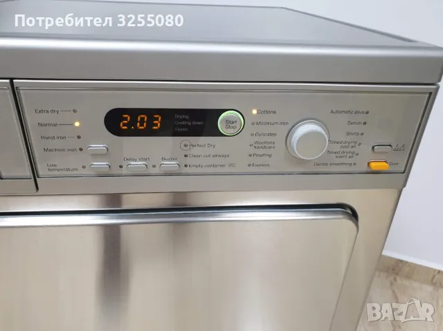 Инокс - Miele T8822C Сушилня - Подсветка - Аларма Миеле 12м Гаранция, снимка 3 - Сушилни - 48351502