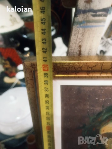 Garay 1902 г. Масло на платно, няма скъсано, частично е реставрирана. Размери с дървената рамка от с, снимка 9 - Картини - 51285907