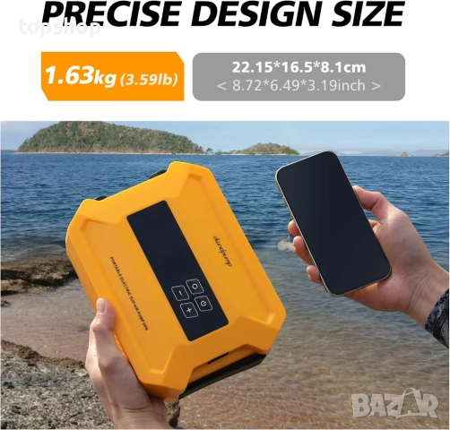 SUP Помпа dwndpump 20PSI високо налягане, електрическа, преносима помпа за SUP дъски интелигентна..., снимка 5 - Водни спортове - 51701229