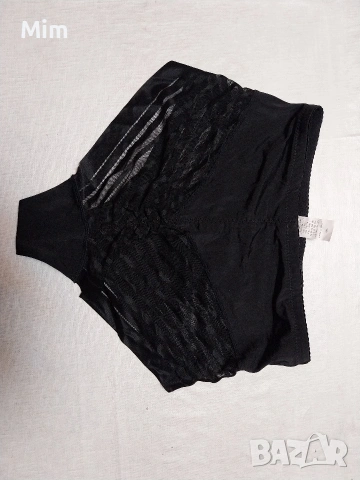 XL Черна еластична бикина с висока талия , снимка 6 - Бельо - 53093406