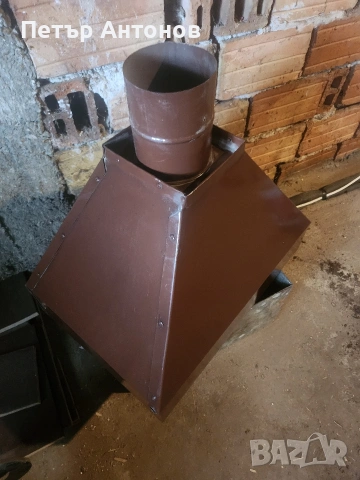 продавам тенекиена баджа със кюнец и клапа монтирана в кюнеца , снимка 2 - Други стоки за дома - 53935452