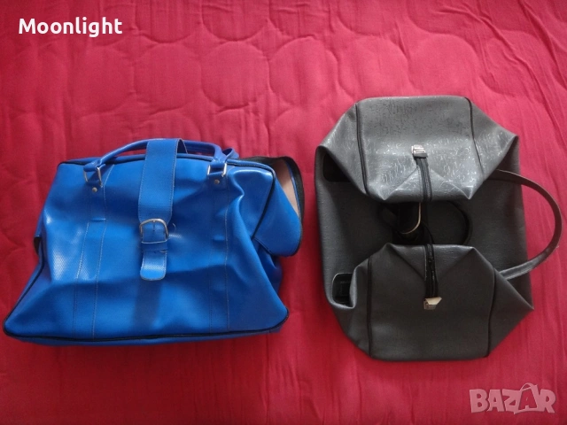 Антики - 2 големи ретро кожени сака / пътни чанти винтидж, снимка 17 - Антикварни и старинни предмети - 53232689