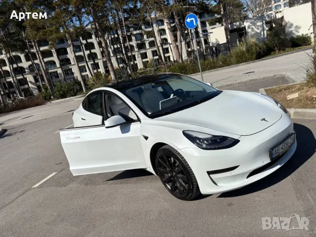 Tesla Model 3 Европейски! Longe Range Dual Mot Тесла Електрическа кола, снимка 1 - Автомобили и джипове - 49462512