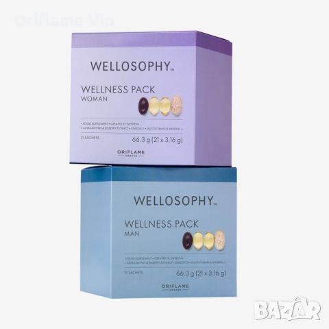 Комбиниран комплект за жени и за мъже Wellosophy, снимка 2 - Хранителни добавки - 46137946
