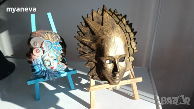 Венециански, керамични маски за стена. , снимка 4 - Декорация за дома - 53527695