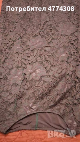 Дантелена рокля, бордо , снимка 8 - Рокли - 54009601
