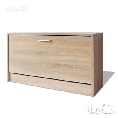 vidaXL Пейка/шкаф за съхранение на обувки, дъб, 80x24x45 cм(SKU:243049