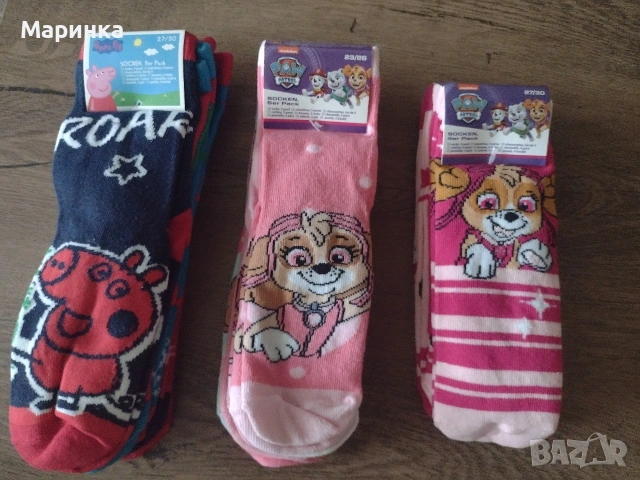 Детски чорапи три комплекта по 5чифта цената е за един комплект ., снимка 5 - Детски комплекти - 53298459
