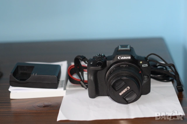 Нов фотоапарат Canon EOS R50 + Canon RF-S 18-45mm f / 4.5-6.3 IS STM , снимка 5 - Фотоапарати - 53003547