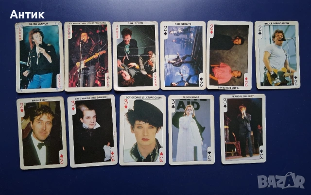 Колекция Стари Карти от Дъвки Rock'N Bubble 80's, снимка 2 - Колекции - 53457942