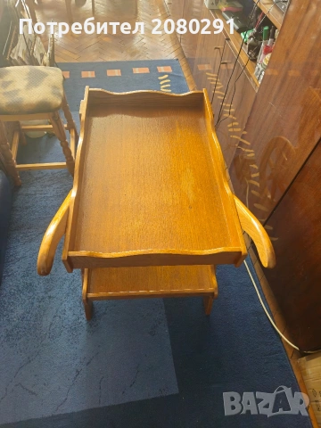 Дървена количка за сервиране или декор , снимка 8 - Градински мебели, декорация  - 53879811