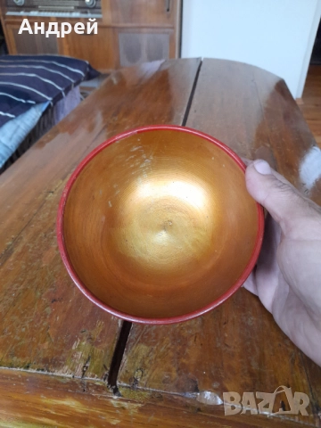 Стара дървена паница,хохлома #6, снимка 5 - Други ценни предмети - 52309779