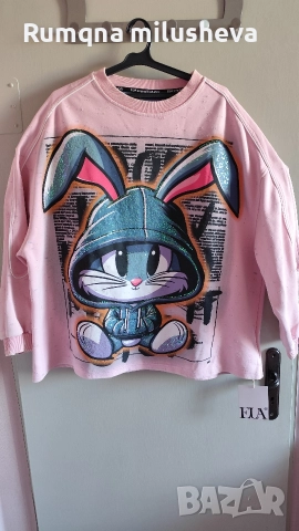 Дизайнерска блуза голям размер, снимка 8 - Блузи с дълъг ръкав и пуловери - 52698581