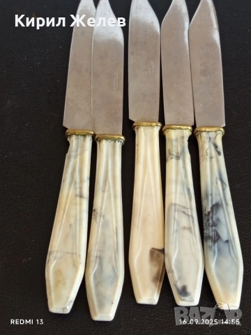 Комплект пет ножа за десерт стари СССР Тбилиси за КОЛЕКЦИОНЕРИ 50646, снимка 7 - Други ценни предмети - 51733191