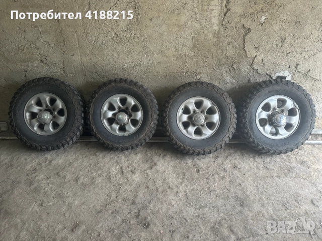 Джанти 15" с гуми 235/75/15 МТ за Нисан Терано / Nissan Terrano / Mitsubishi / Мицубиши, снимка 1