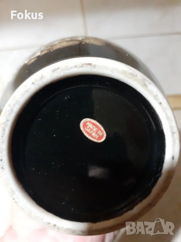 Великолепна стара ваза - японски порцелан маркировка, снимка 4 - Антикварни и старинни предмети - 53348333