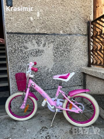 BYOX Детски Велосипед/Колело 16" PUPPY PINK (за момиче), снимка 1 - Велосипеди - 45904199