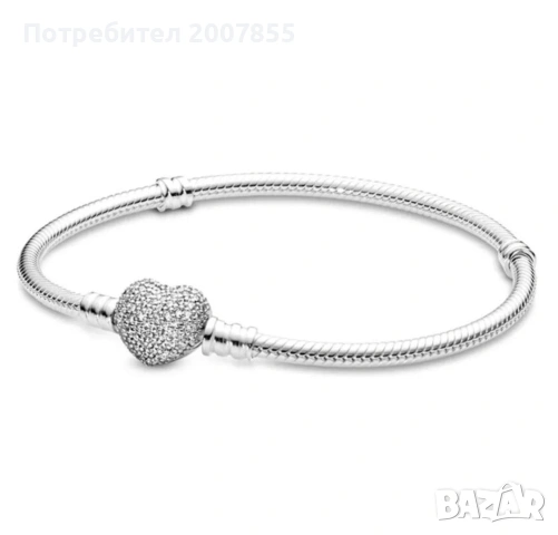 Сребърни дамски гривни Pandora , снимка 7 - Гривни - 53790643