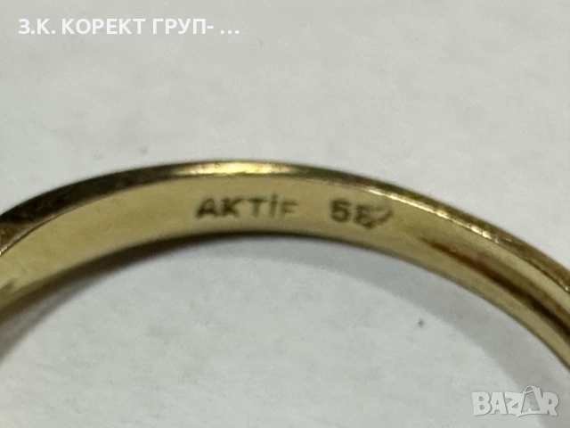 Златен пръстен 14к, 2,52гр, снимка 7 - Пръстени - 53283535