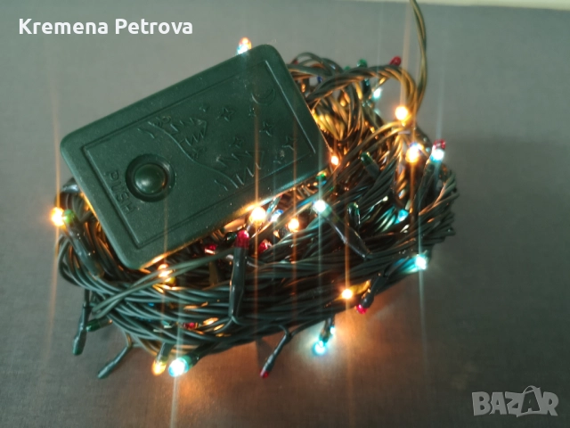 Нови Цветни коледни LED лампички, Контролер с различни режими на светене, 6 метра, Цена 7,50лв, снимка 3 - Декорация за дома - 52646418