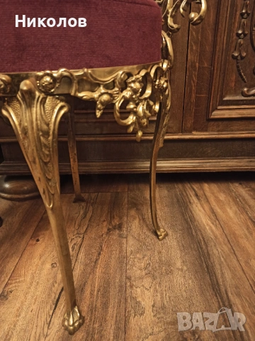 Италиански месингов стол , снимка 2 - Столове - 53397178