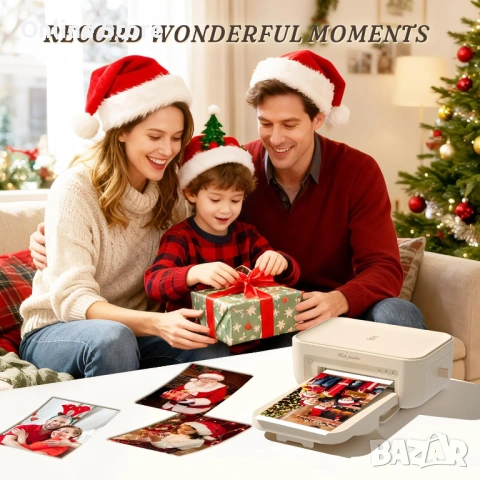 iDPRT фото принтер 4x6 с WiFi – термосублимация, 108 листа и 2 касети, снимка 9 - Принтери, копири, скенери - 54176393