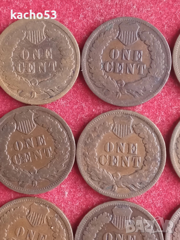 1 цент 1900,1,2,3,4,5,6,7,8 г. САЩ, снимка 7 - Нумизматика и бонистика - 54237839