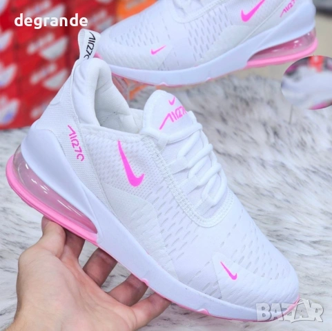 🎀Nike Air Max 270 Цвят Бяло и Розово  36  37  38  39  40  , снимка 3 - Маратонки - 53934465