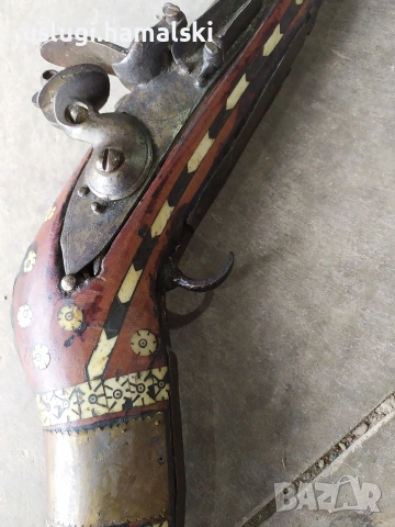 Стара кремъчна пушка, снимка 6 - Антикварни и старинни предмети - 53720758