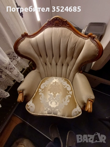 Продава два луксозни фотьойла, снимка 3 - Дивани и мека мебел - 52905888