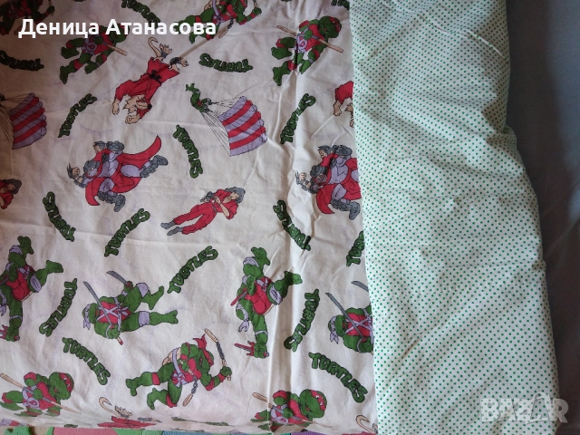 Олекотени завивки с чаршафи и калъфки, комплект за кошара на Сонел, възглавнички, поларена пелена, снимка 4 - Спално бельо и завивки - 51431919